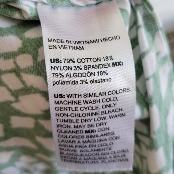 CHICO'S Poplin Popover Shirt Dress Size 4 US 20 - Picture 4 of 6